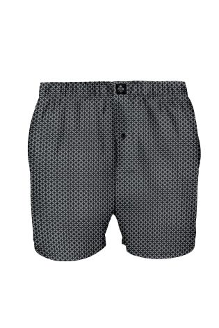 Black Geo Woven Boxers Four Pack
